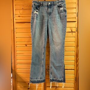 AMERICAN EAGLE Women’s 90s Low Rise Stretch Skinny Kick, Size 10 Reg